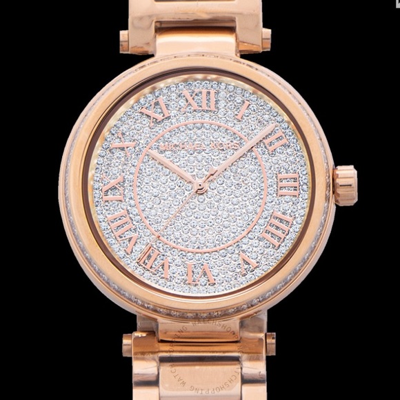 Michael Kors Skyler Rose Gold Watch - Picture 3 of 14